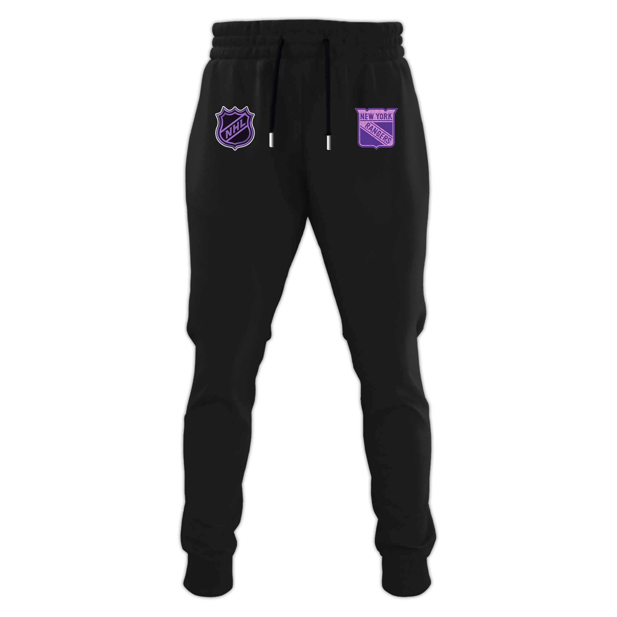 New York Rangers x Hockey Fights Cancer Black Hoodie 2024 - Famjoys New York Rangers x Hockey Fights Cancer Black Hoodie 2024 - Famjoys