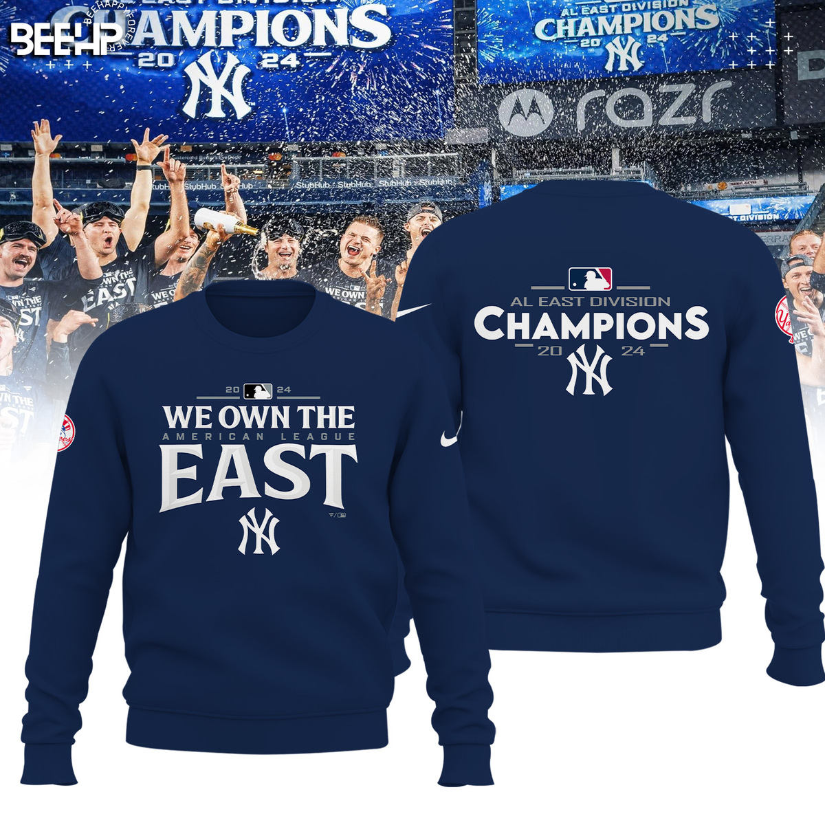 New York Yankees AL East Division Champions Shirt - Famjoys New York Yankees AL East Division Champions Shirt - Famjoys
