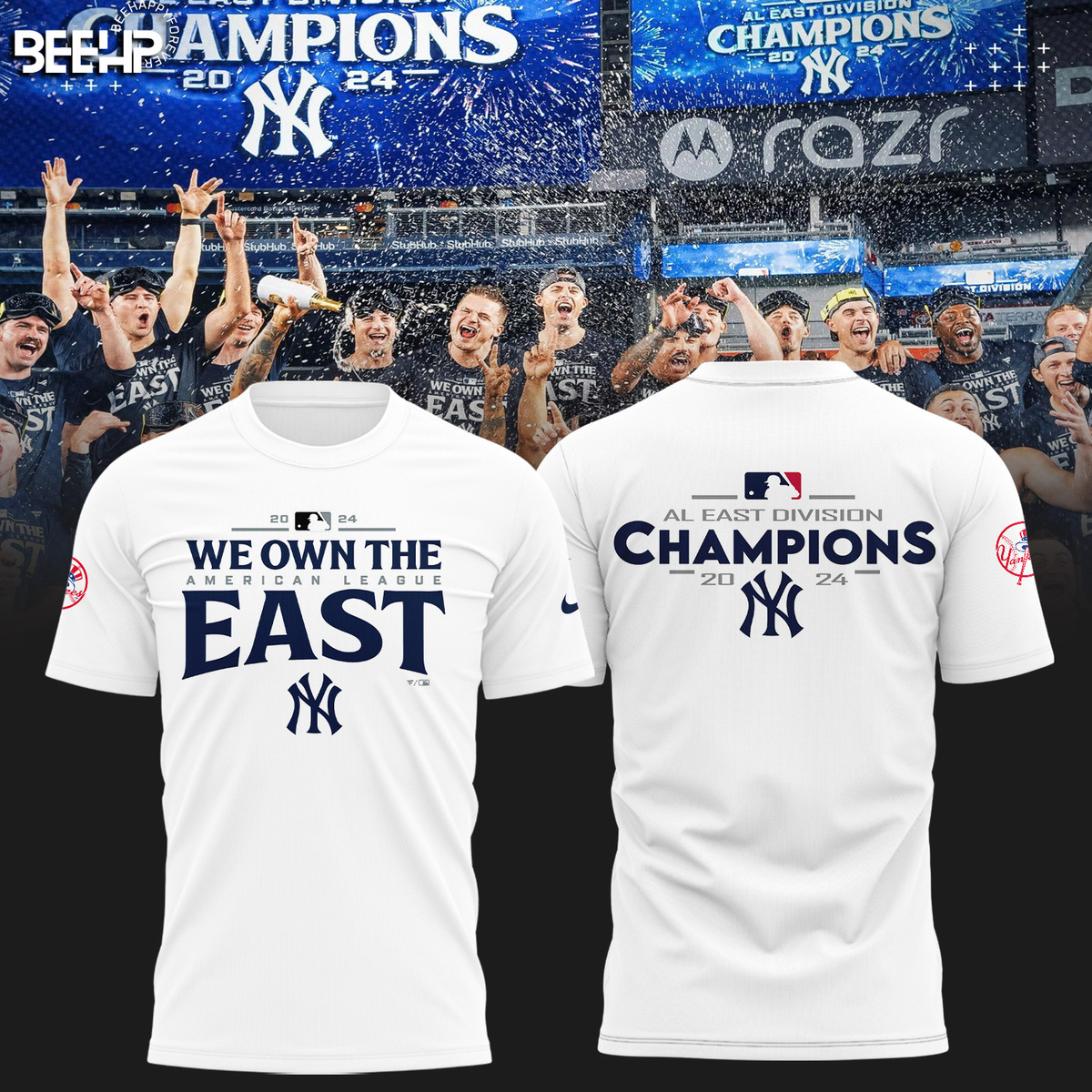 New York Yankees AL East Division Champions Shirt - Famjoys New York Yankees AL East Division Champions Shirt - Famjoys