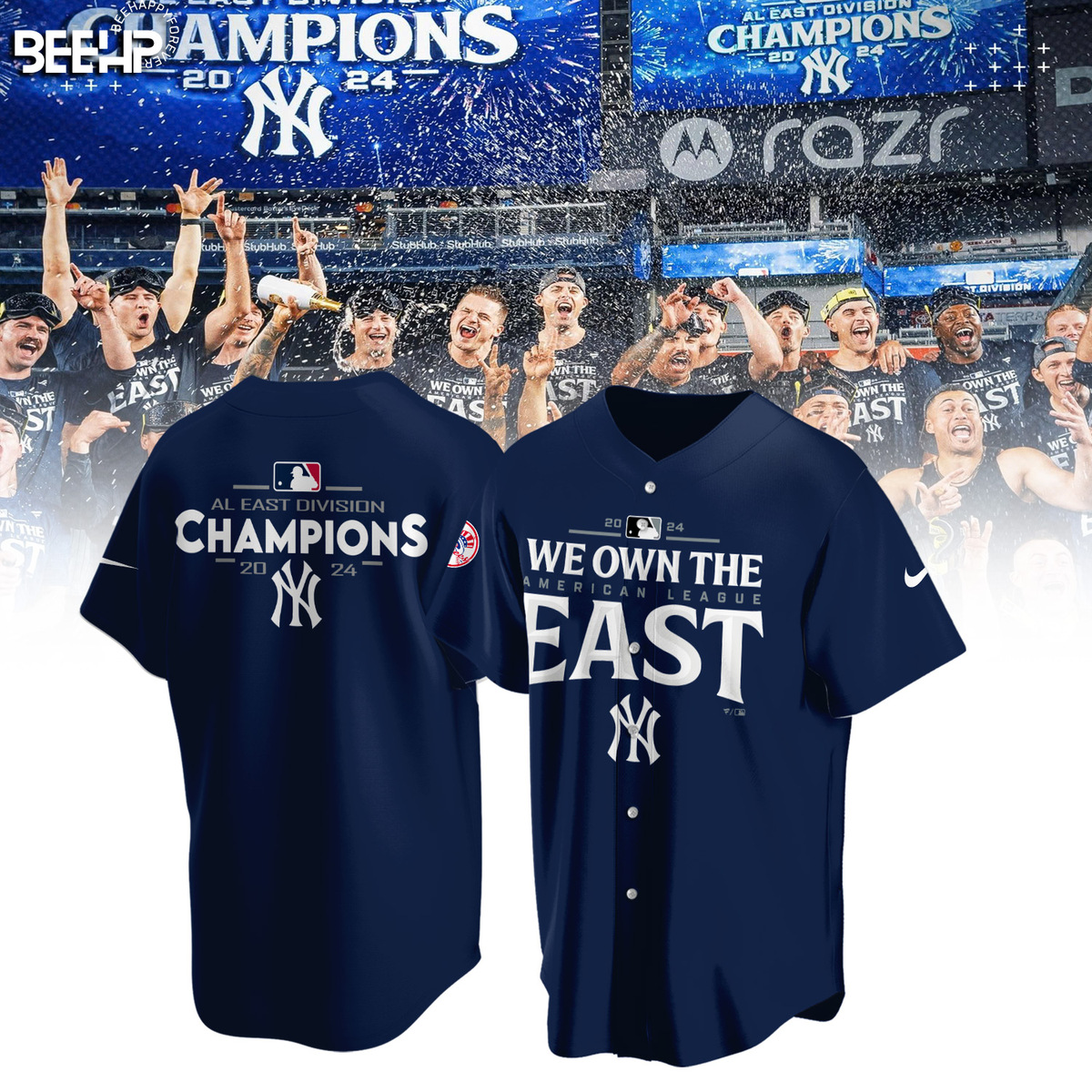 New York Yankees AL East Division Champions Shirt - Famjoys New York Yankees AL East Division Champions Shirt - Famjoys