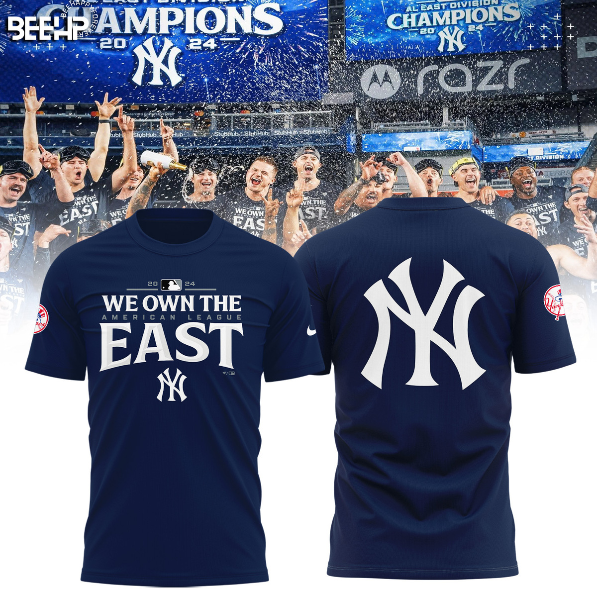 New York Yankees AL East Division Champions Shirt - Famjoys New York Yankees AL East Division Champions Shirt - Famjoys