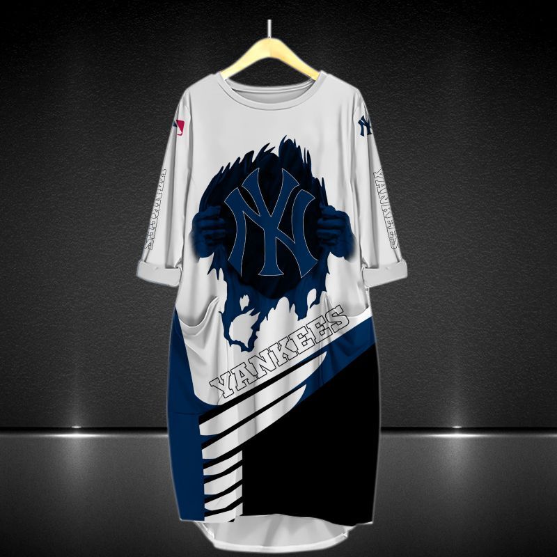New York Yankees All Over Print Caftan7479 - Famjoys New York Yankees All Over Print Caftan7479 - Famjoys