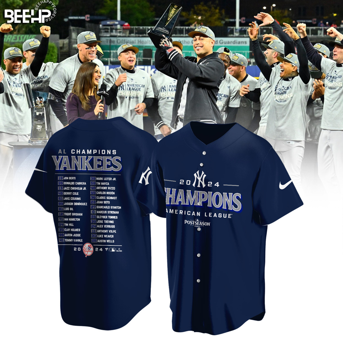 New York Yankees American League Champions Shirt - Famjoys New York Yankees American League Champions Shirt - Famjoys
