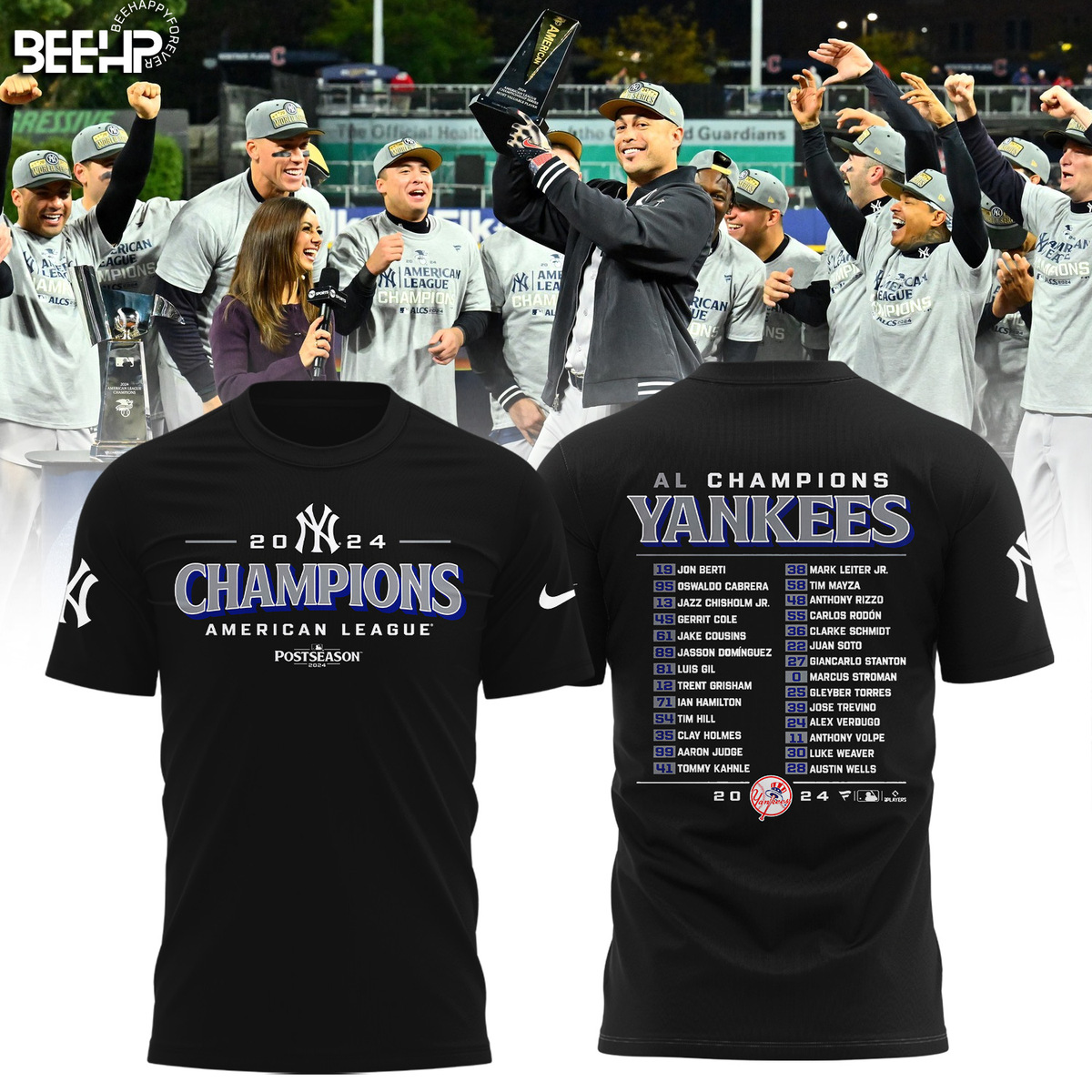 New York Yankees American League Champions Shirt - Famjoys New York Yankees American League Champions Shirt - Famjoys