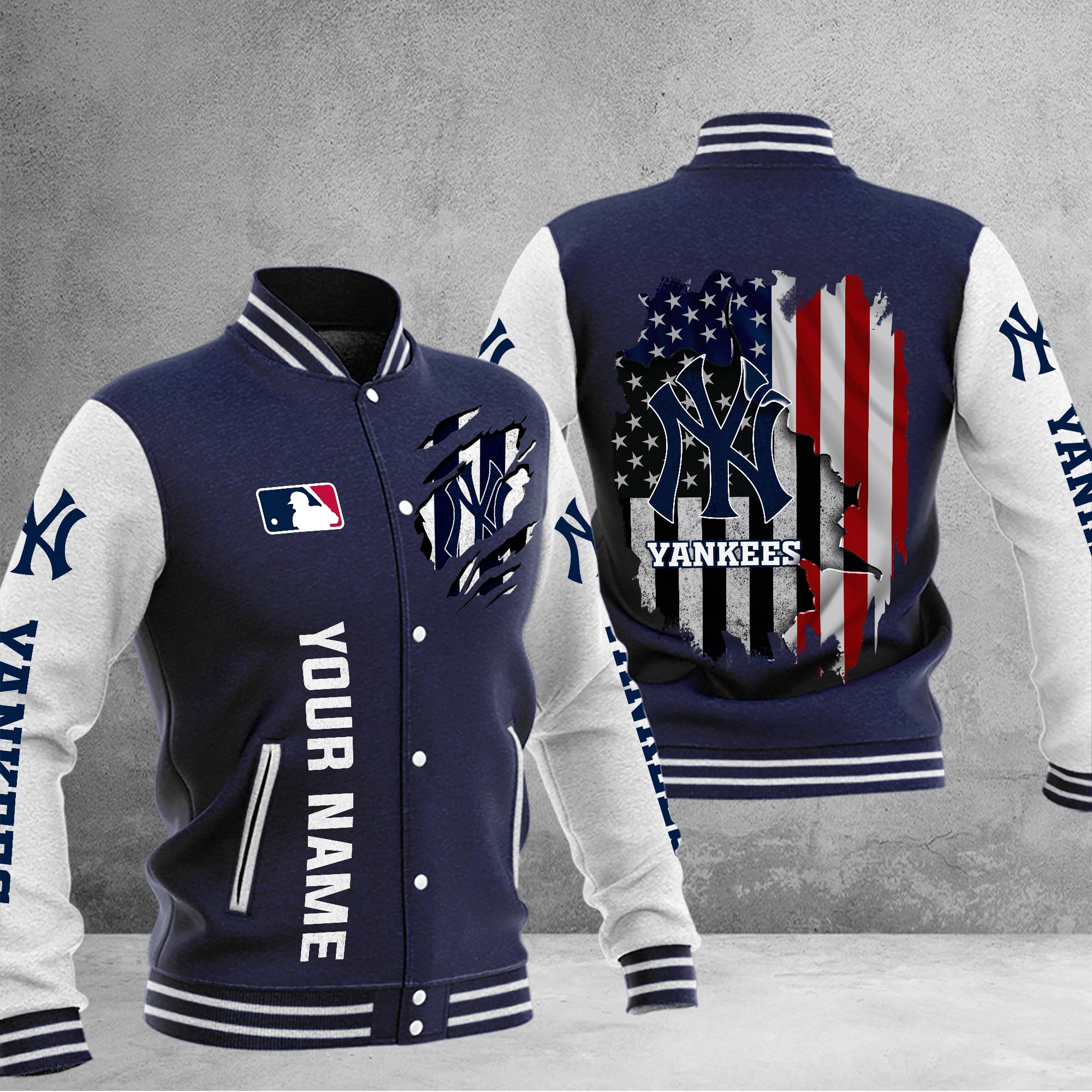 New York Yankees Baseball Jacket - Famjoys New York Yankees Baseball Jacket - Famjoys