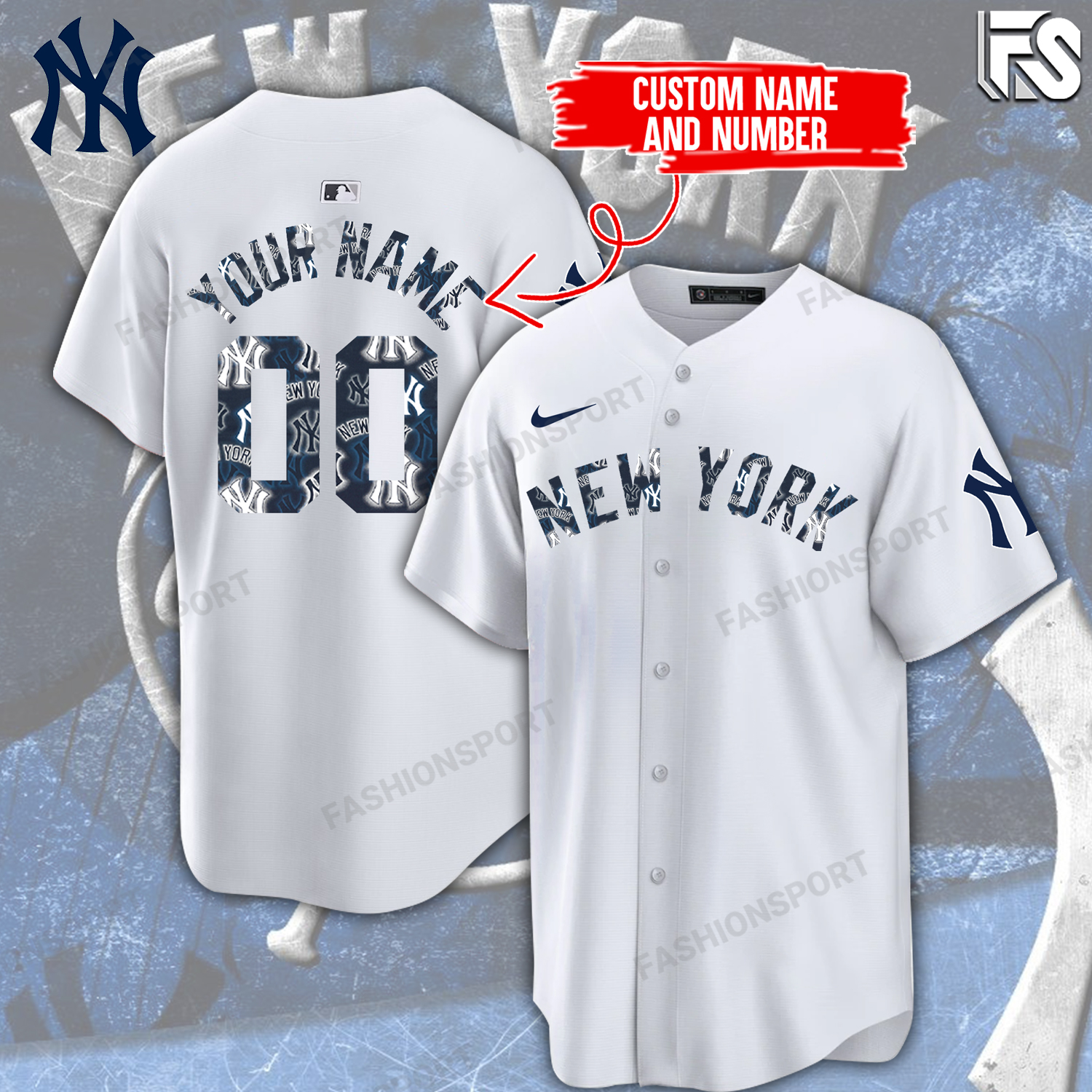 New York Yankees Baseball jersey - Famjoys New York Yankees Baseball jersey - Famjoys