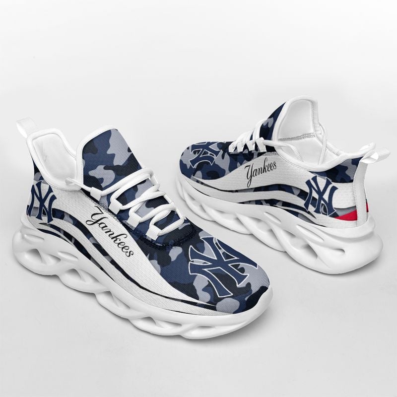 New York Yankees Camo Pattern Max Soul Shoes NEW019751 - Famjoys New York Yankees Camo Pattern Max Soul Shoes NEW019751 - Famjoys
