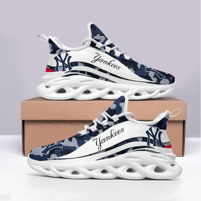 New York Yankees Camo Pattern Max Soul Shoes NEW019751 - Famjoys New York Yankees Camo Pattern Max Soul Shoes NEW019751 - Famjoys