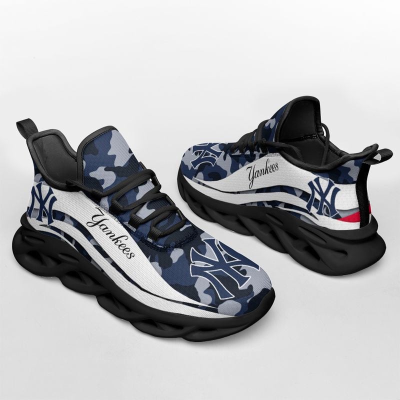 New York Yankees Camo Pattern Max Soul Shoes NEW019751 - Famjoys New York Yankees Camo Pattern Max Soul Shoes NEW019751 - Famjoys