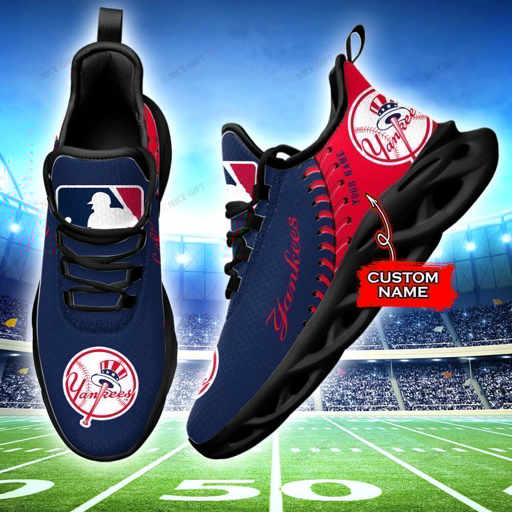 New York Yankees Custom Name Max Soul Shoes MSS-F8M9 - Famjoys New York Yankees Custom Name Max Soul Shoes MSS-F8M9 - Famjoys