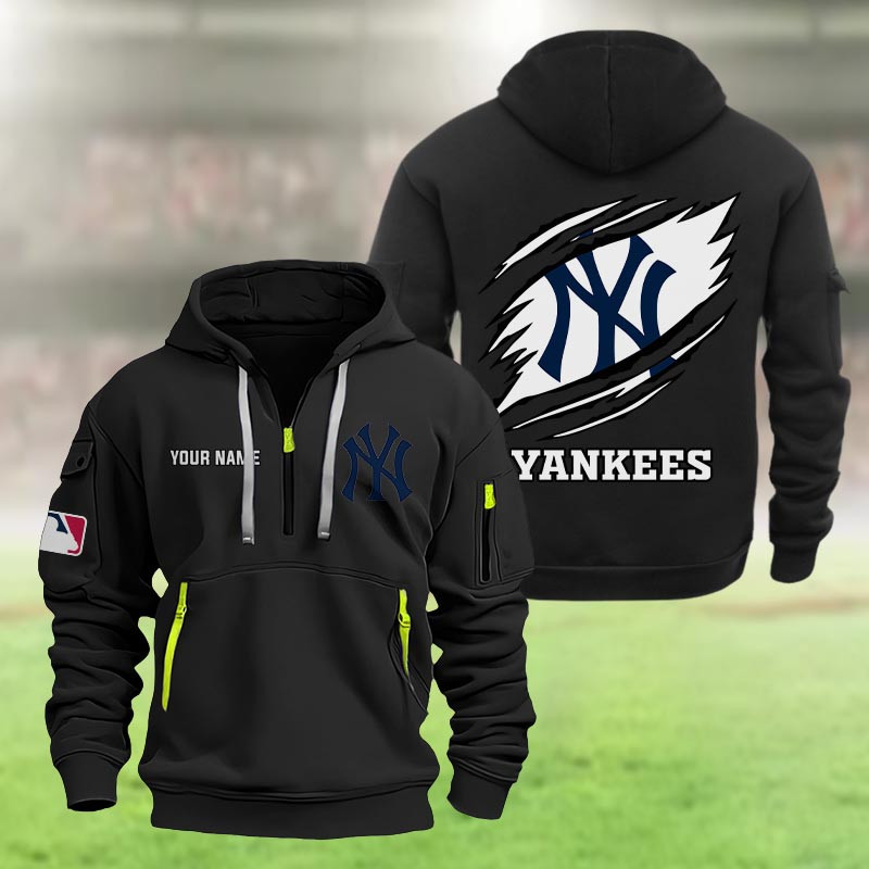 New York Yankees Heavy Hoodie - Famjoys New York Yankees Heavy Hoodie - Famjoys