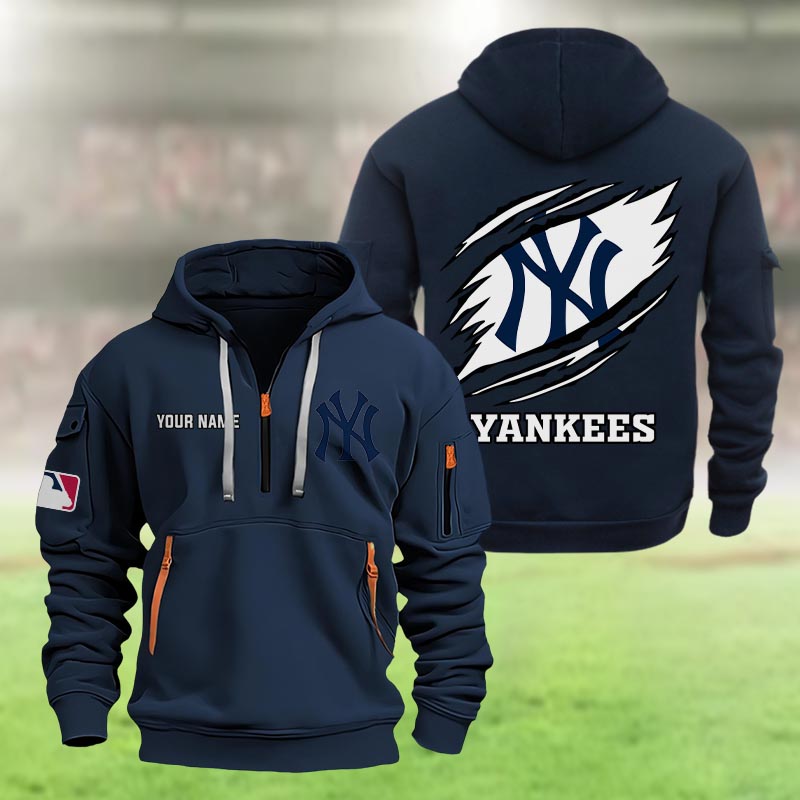 New York Yankees Heavy Hoodie - Famjoys New York Yankees Heavy Hoodie - Famjoys