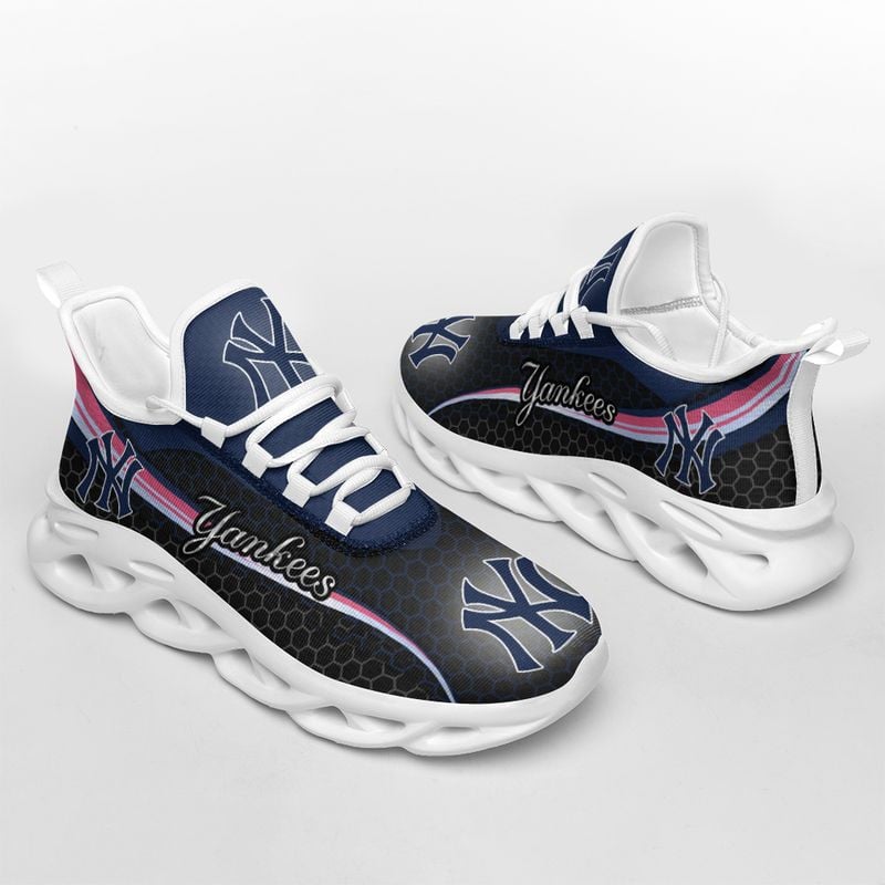 New York Yankees Honeycomb Pattern Max Soul Shoes NEW019351 - Famjoys New York Yankees Honeycomb Pattern Max Soul Shoes NEW019351 - Famjoys
