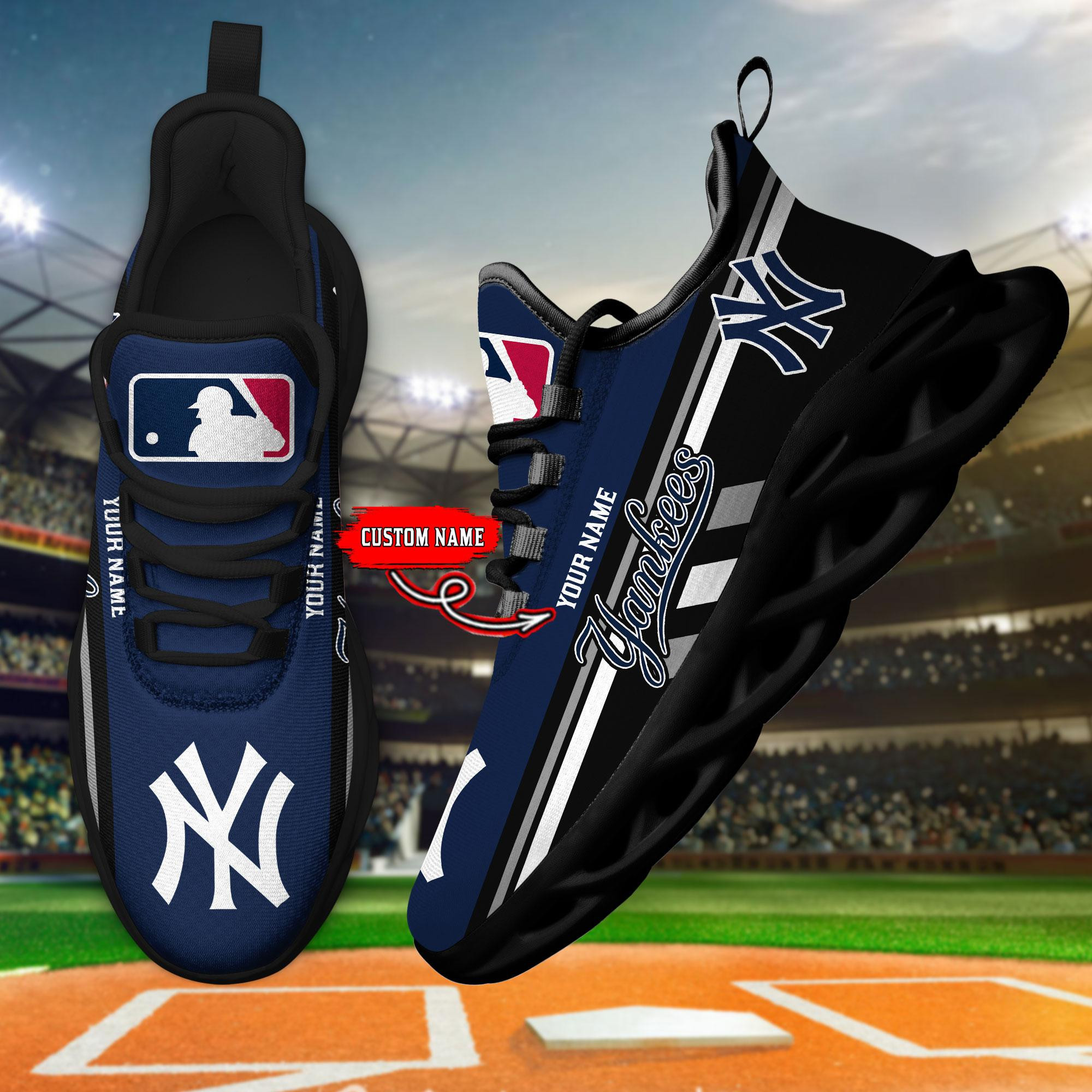 New York Yankees Max Soul Sneaker - Famjoys New York Yankees Max Soul Sneaker - Famjoys