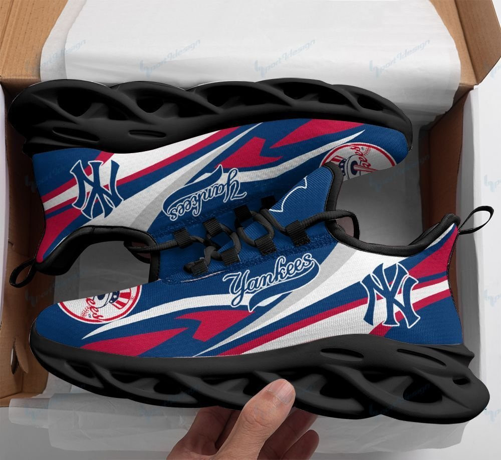 New York Yankees Max Soul YZ Running Sneakers 220 - Famjoys New York Yankees Max Soul YZ Running Sneakers 220 - Famjoys