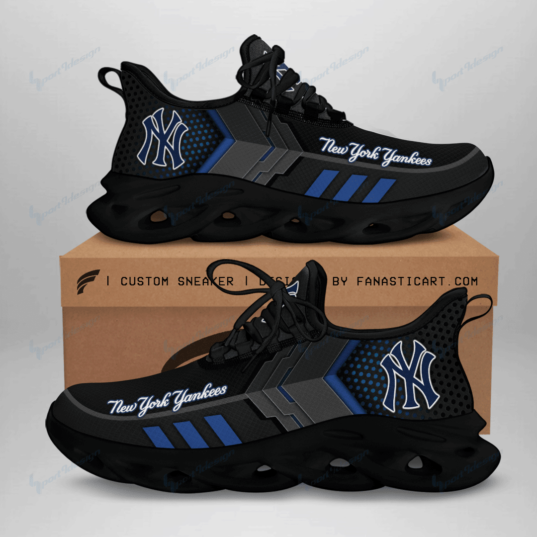 New York Yankees Max Soul YZ Running Sneakers 64 - Famjoys New York Yankees Max Soul YZ Running Sneakers 64 - Famjoys