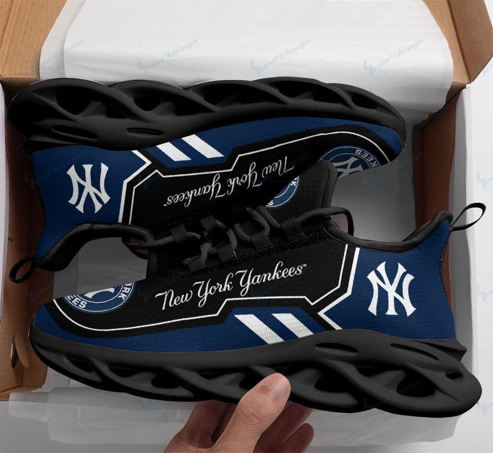 New York Yankees Max Soul YZ Running Sneakers 82 - Famjoys New York Yankees Max Soul YZ Running Sneakers 82 - Famjoys