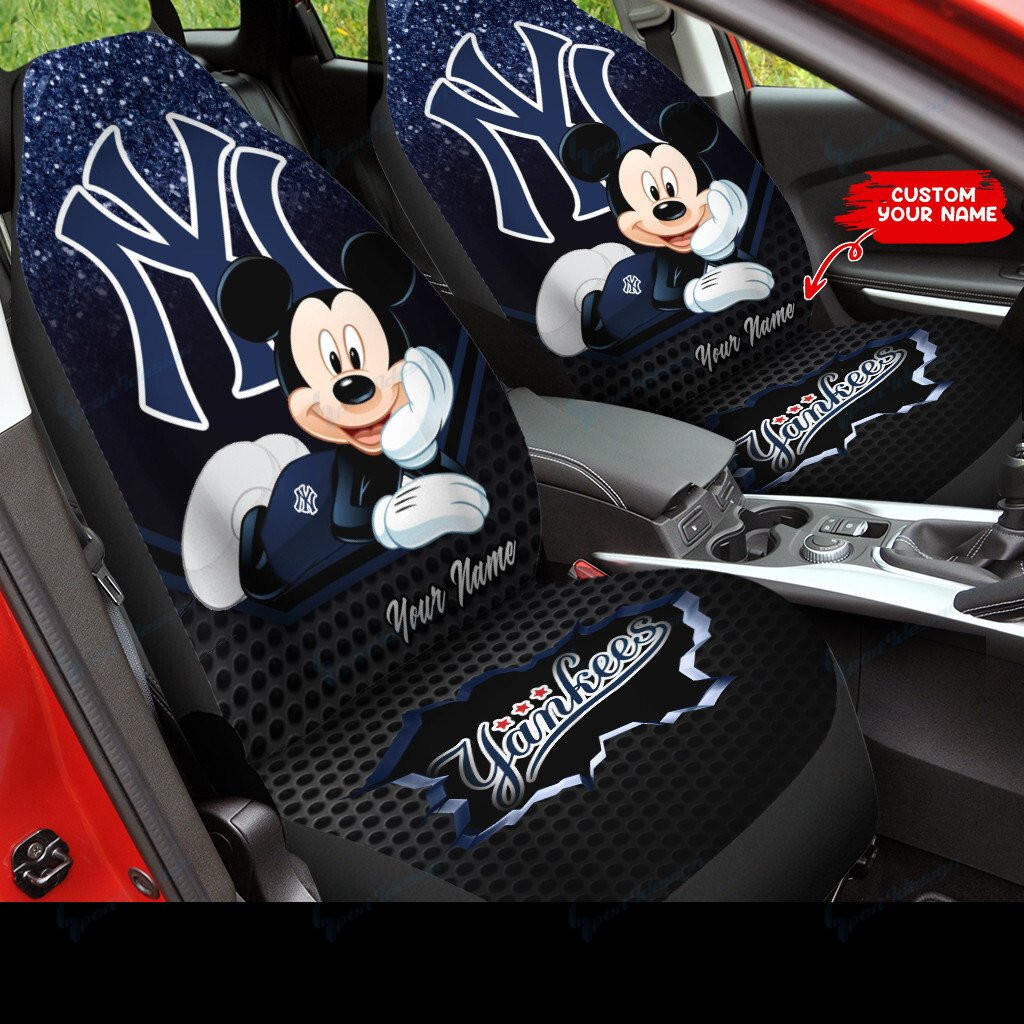 New York Yankees Personalized Car Seat Covers BG224 - Famjoys New York Yankees Personalized Car Seat Covers BG224 - Famjoys