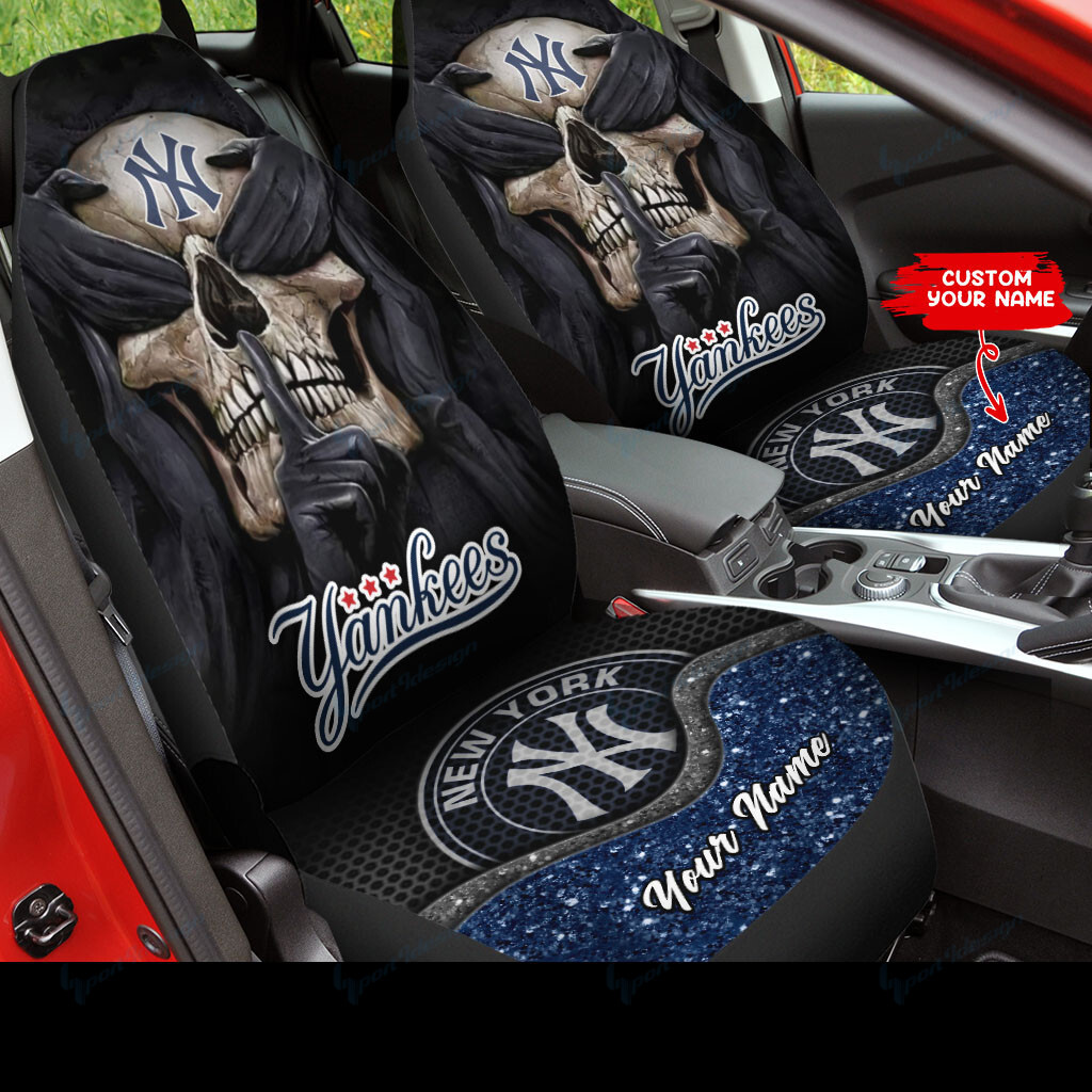 New York Yankees Personalized Car Seat Covers BG312 - Famjoys New York Yankees Personalized Car Seat Covers BG312 - Famjoys