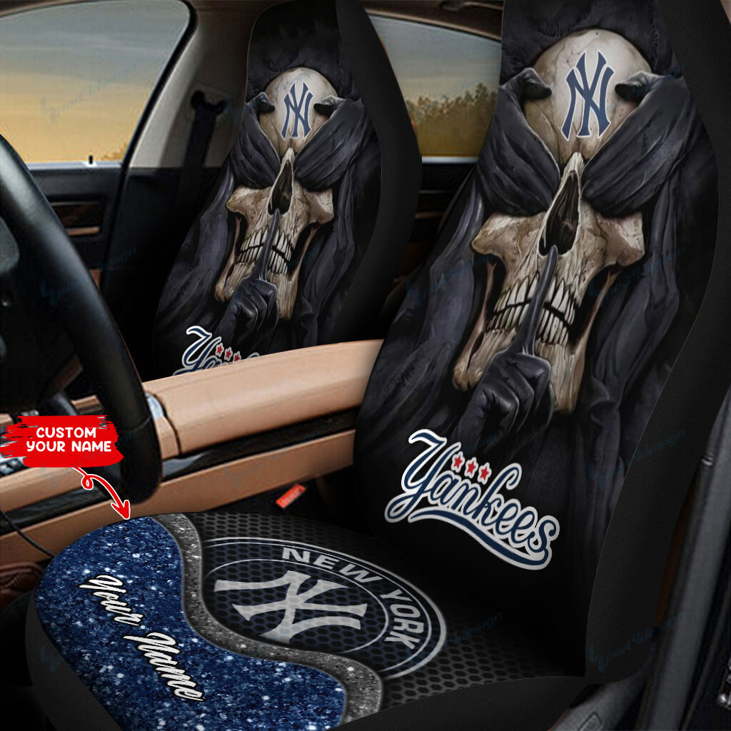 New York Yankees Personalized Car Seat Covers BG312 - Famjoys New York Yankees Personalized Car Seat Covers BG312 - Famjoys