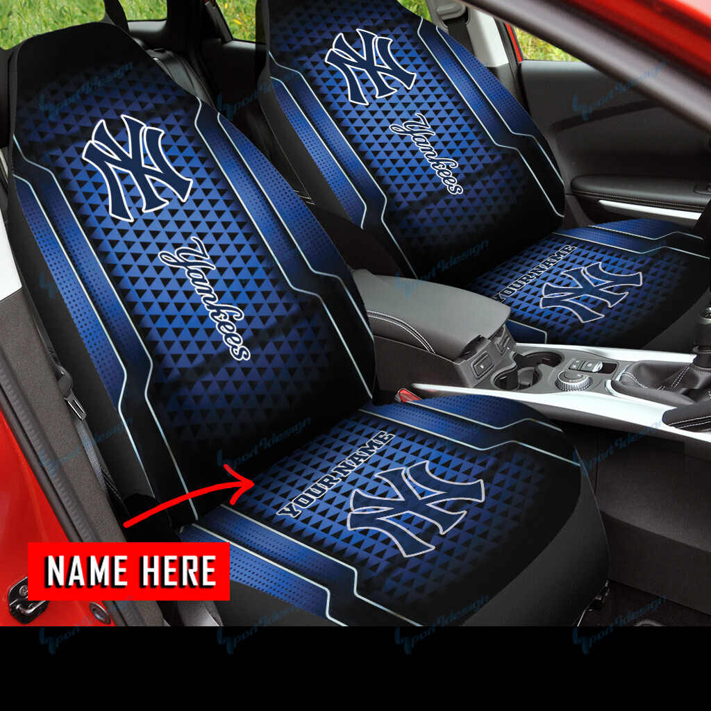 New York Yankees Personalized Car Seat Covers BG85 - Famjoys New York Yankees Personalized Car Seat Covers BG85 - Famjoys