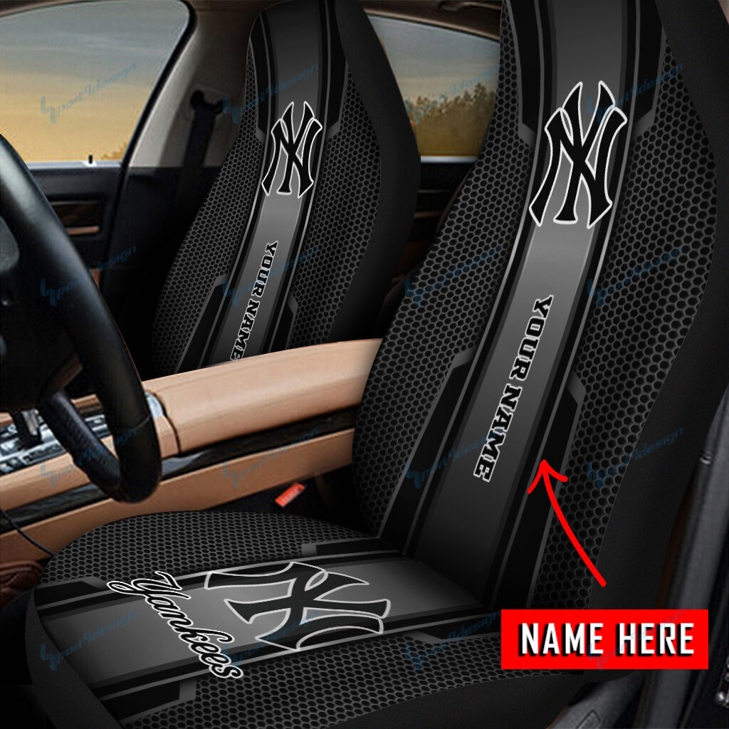New York Yankees Personalized Car Seat Covers BG86 - Famjoys New York Yankees Personalized Car Seat Covers BG86 - Famjoys