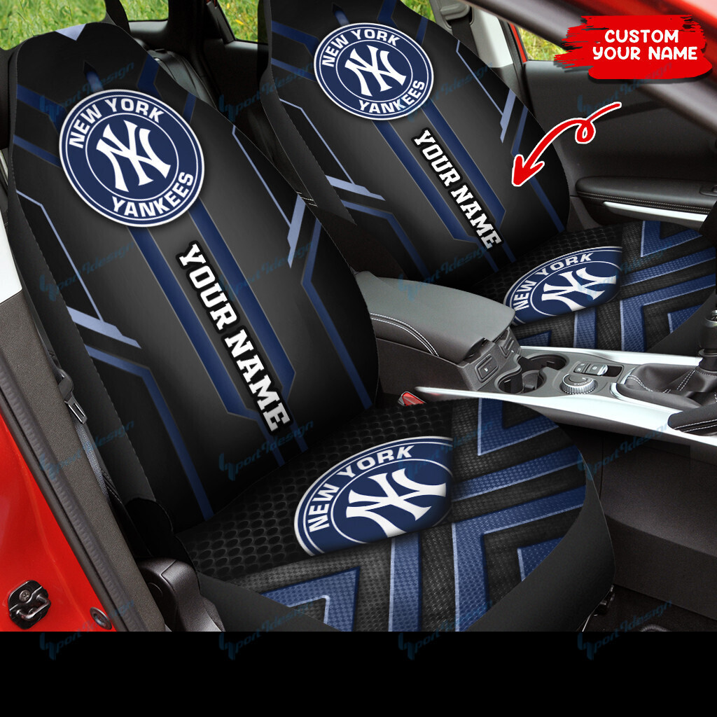 New York Yankees Personalized Car Seat Covers BG89 - Famjoys New York Yankees Personalized Car Seat Covers BG89 - Famjoys