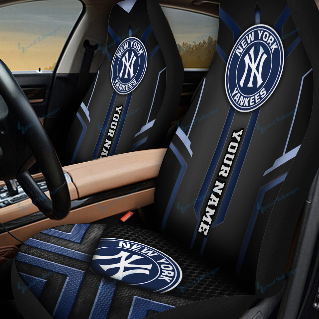 New York Yankees Personalized Car Seat Covers BG89 - Famjoys New York Yankees Personalized Car Seat Covers BG89 - Famjoys