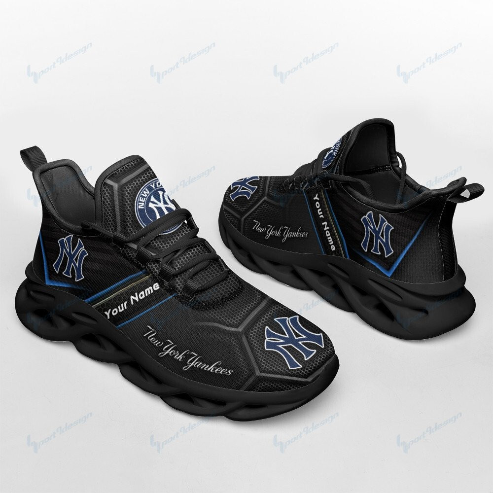 New York Yankees Personalized Max Soul YZ Running Sneakers 268 - Famjoys New York Yankees Personalized Max Soul YZ Running Sneakers 268 - Famjoys