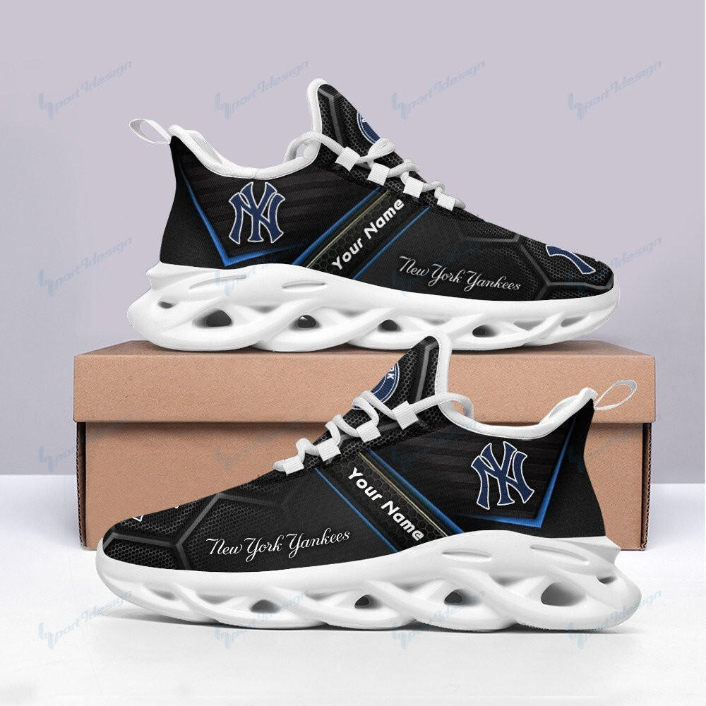 New York Yankees Personalized Max Soul YZ Running Sneakers 268 - Famjoys New York Yankees Personalized Max Soul YZ Running Sneakers 268 - Famjoys