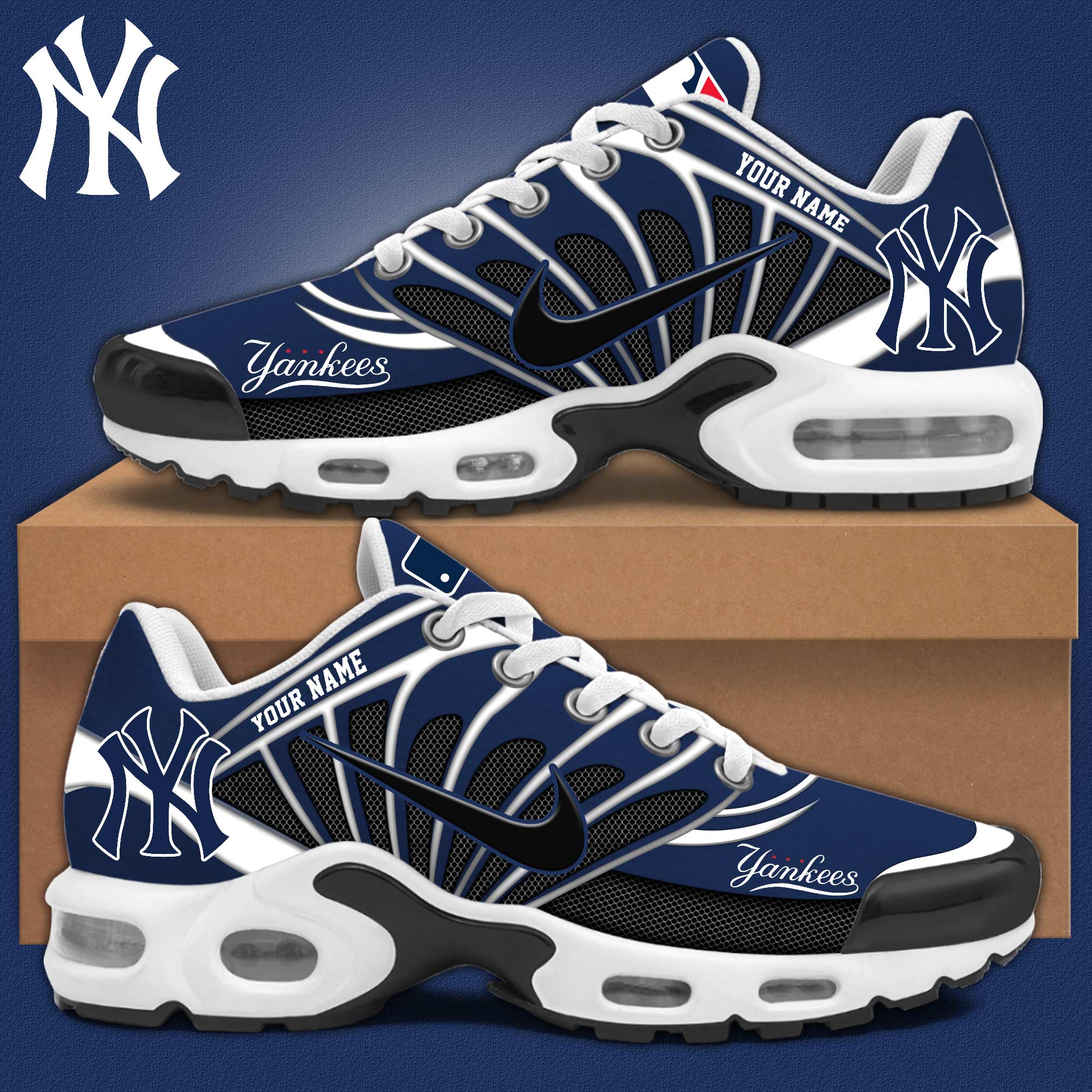 New York Yankees Personalized Shoes - Famjoys New York Yankees Personalized Shoes - Famjoys