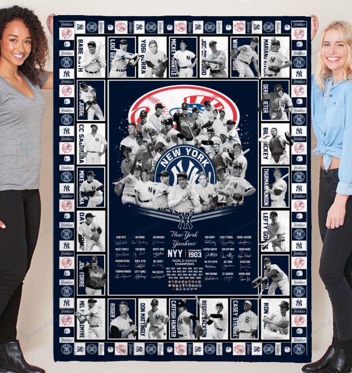 New York Yankees Quilt and Blanket 062 - Famjoys New York Yankees Quilt and Blanket 062 - Famjoys