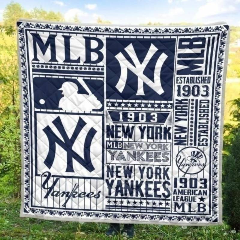 New York Yankees Quilt Blanket Special Fan Gift Idea MN09 - Famjoys New York Yankees Quilt Blanket Special Fan Gift Idea MN09 - Famjoys