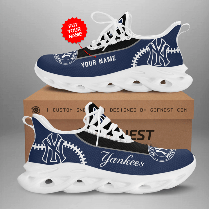 New York Yankees Running Sneakers 267 - Famjoys New York Yankees Running Sneakers 267 - Famjoys