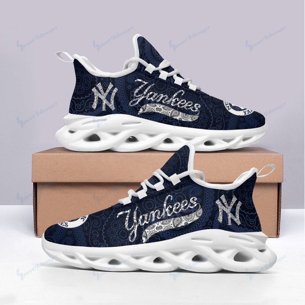 New York Yankees Running Sneakers Bb919 - Famjoys New York Yankees Running Sneakers Bb919 - Famjoys