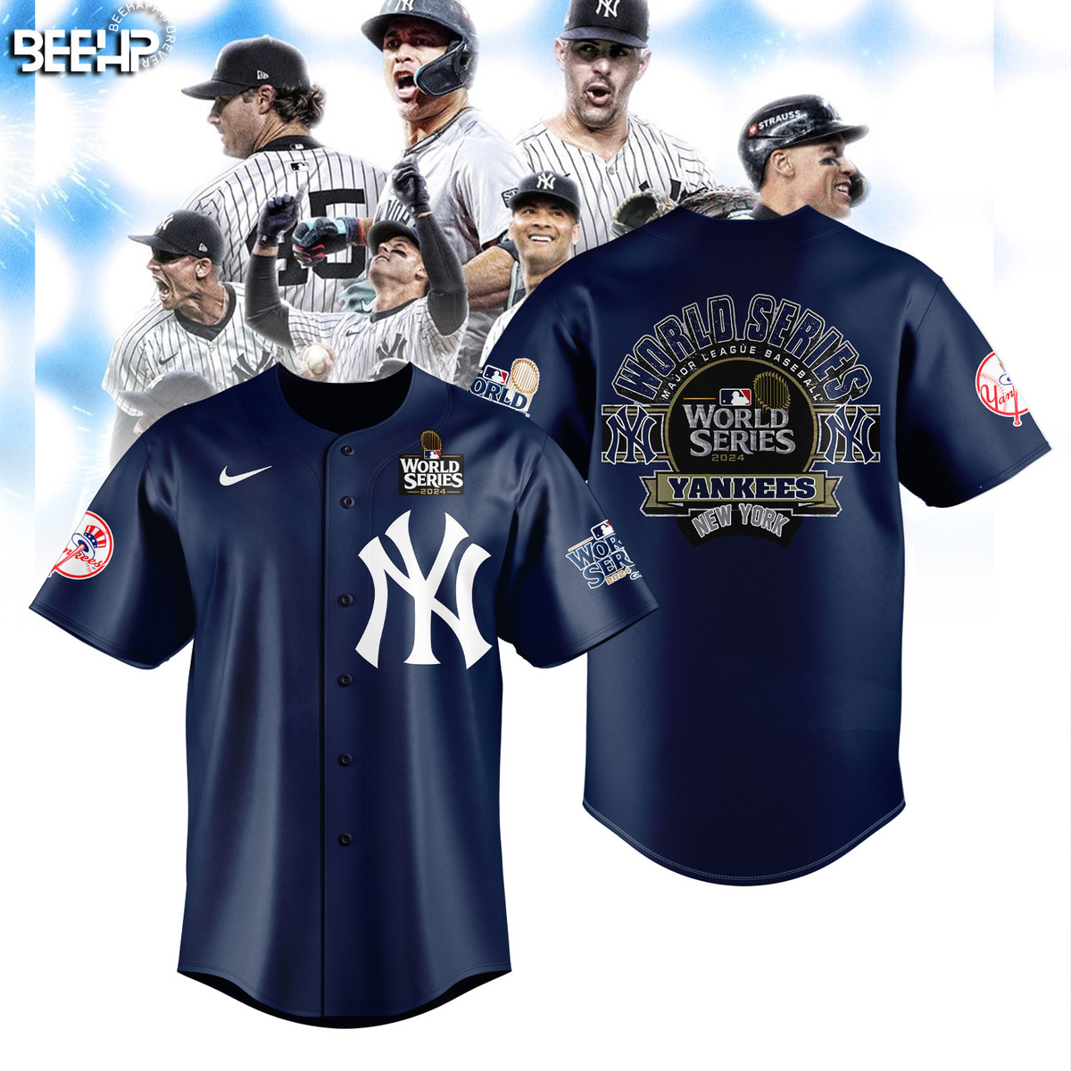 New York Yankees World Series Baseball Jersey - Famjoys New York Yankees World Series Baseball Jersey - Famjoys