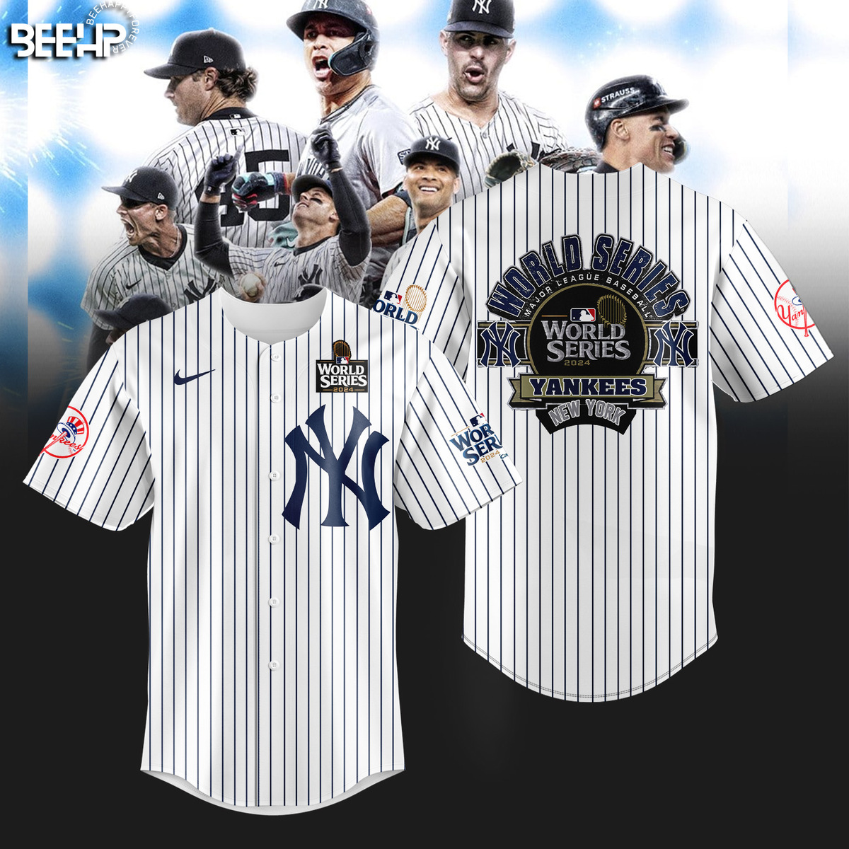 New York Yankees World Series Baseball Jersey - Famjoys New York Yankees World Series Baseball Jersey - Famjoys