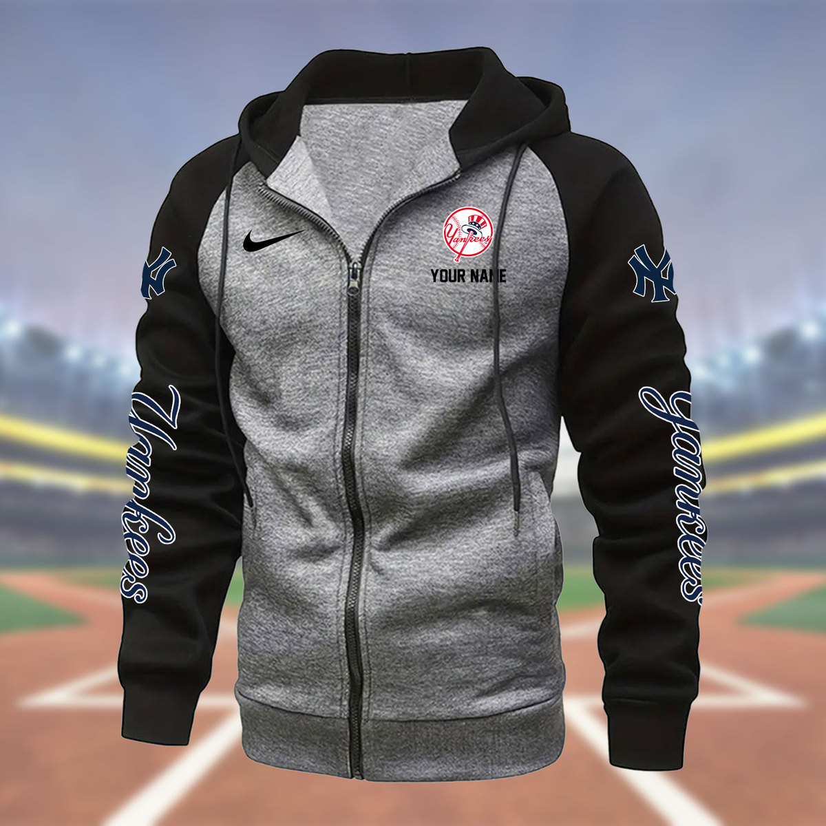 New York Yankees Zipper Hoodie - Famjoys New York Yankees Zipper Hoodie - Famjoys