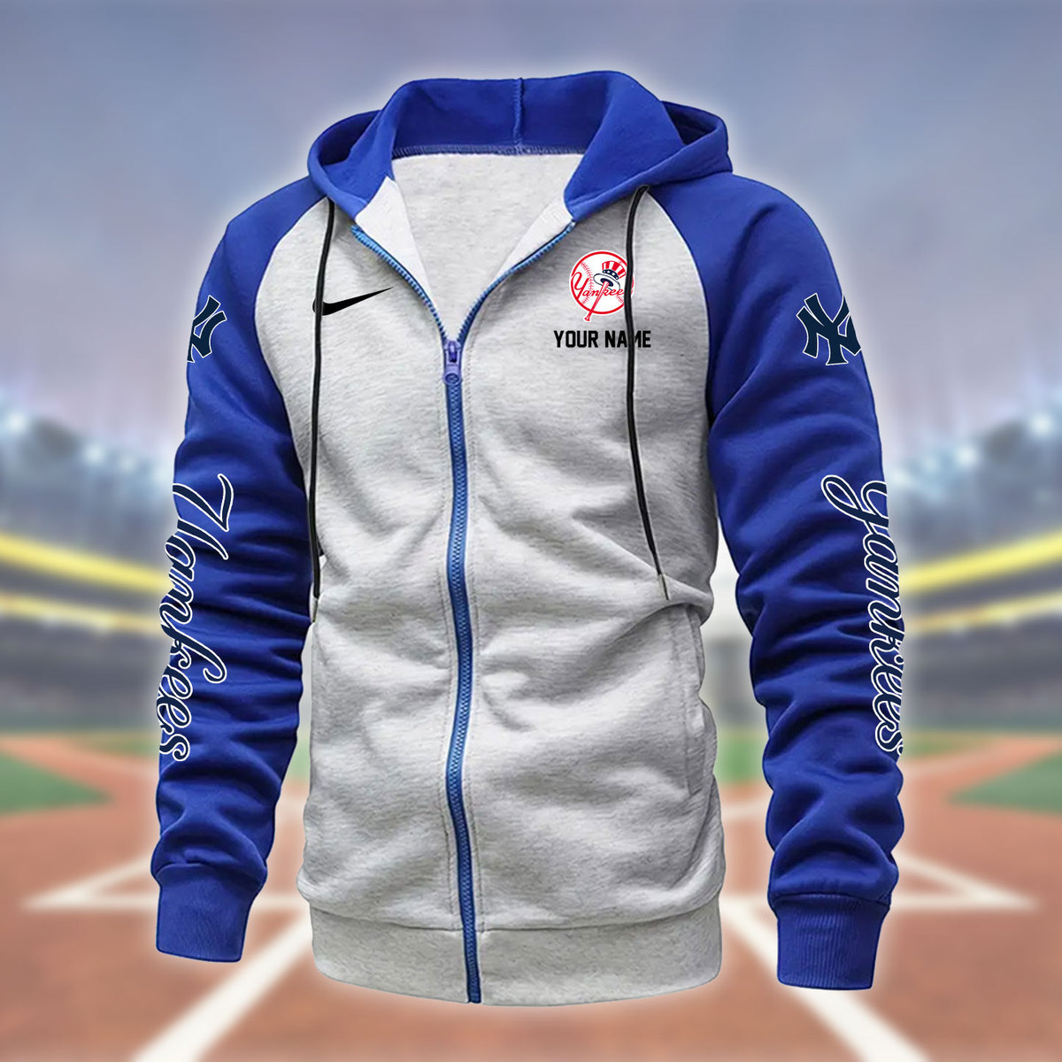 New York Yankees Zipper Hoodie - Famjoys New York Yankees Zipper Hoodie - Famjoys