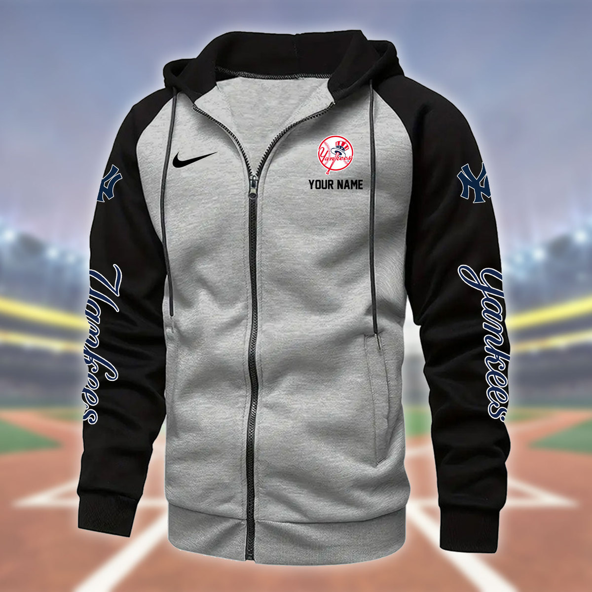 New York Yankees Zipper Hoodie - Famjoys New York Yankees Zipper Hoodie - Famjoys