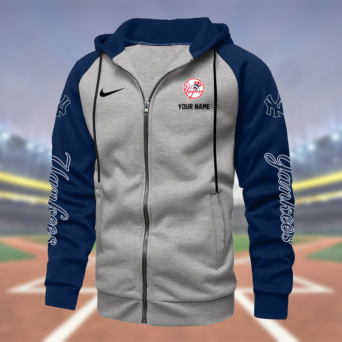 New York Yankees Zipper Hoodie - Famjoys New York Yankees Zipper Hoodie - Famjoys