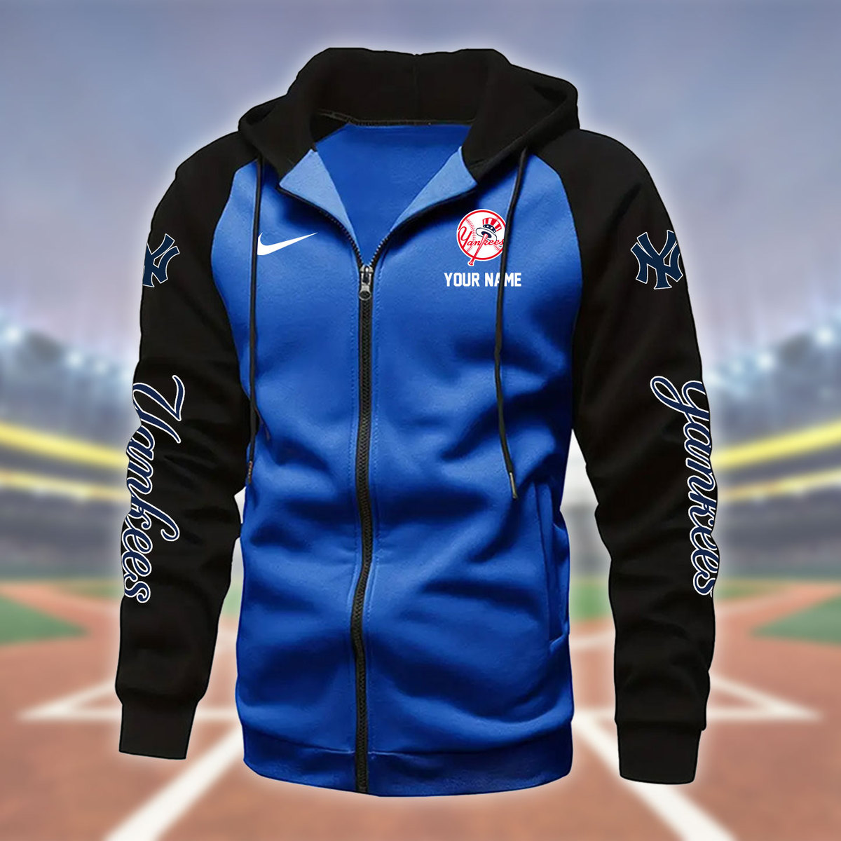 New York Yankees Zipper Hoodie - Famjoys New York Yankees Zipper Hoodie - Famjoys
