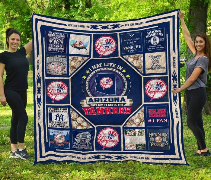 New York Yankeesarizona 3D Quilt Blanket, Fleece Blanket - Famjoys New York Yankeesarizona 3D Quilt Blanket, Fleece Blanket - Famjoys