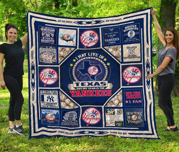 New York Yankeestexas 3D Quilt Blanket, Fleece Blanket - Famjoys New York Yankeestexas 3D Quilt Blanket, Fleece Blanket - Famjoys