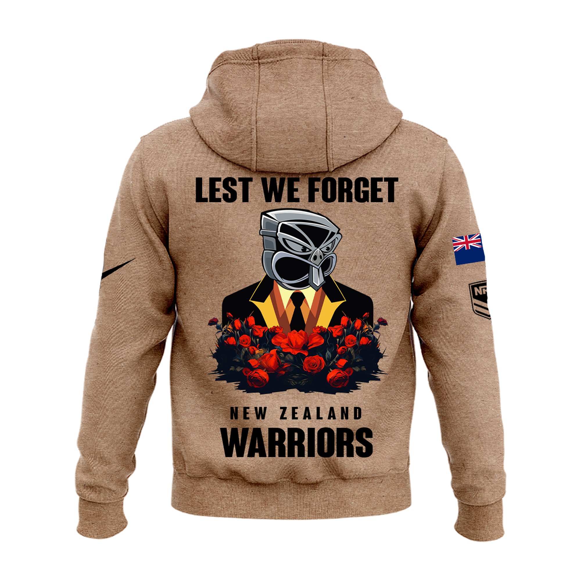 New Zealand Warriors ANZAC Day New Hoodie Limited - Famjoys New Zealand Warriors ANZAC Day New Hoodie Limited - Famjoys