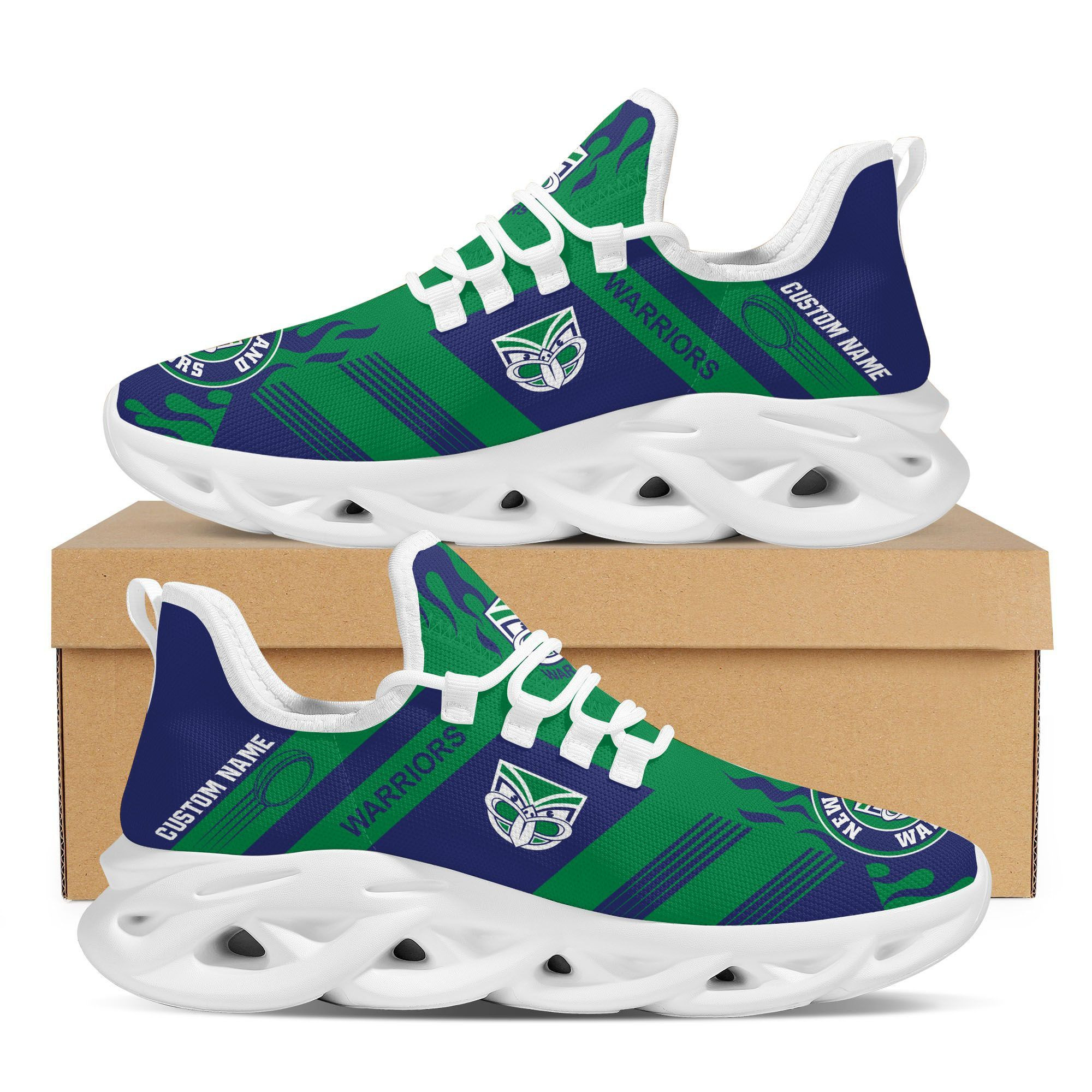 New Zealand Warriors Custom Personalized Max Soul Sneakers Shoes