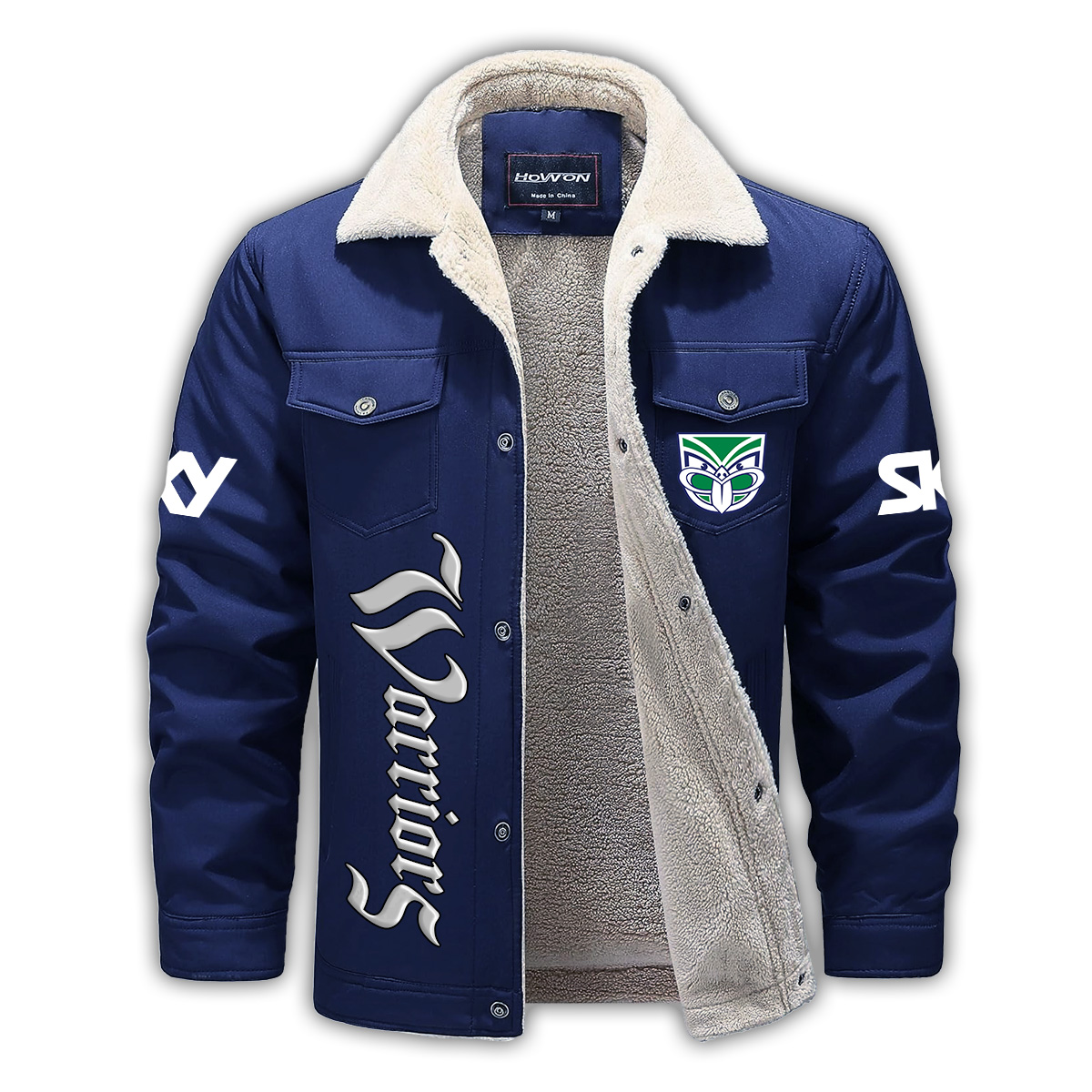 New Zealand Warriors Fleece Casual Jacket - Famjoys New Zealand Warriors Fleece Casual Jacket - Famjoys