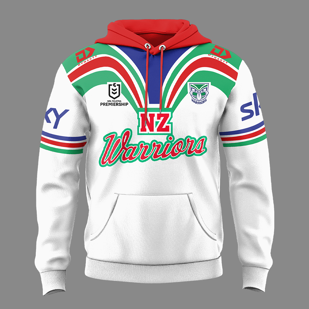 New Zealand Warriors Warriors Dynasty Heritage Hoodie - Famjoys New Zealand Warriors Warriors Dynasty Heritage Hoodie - Famjoys