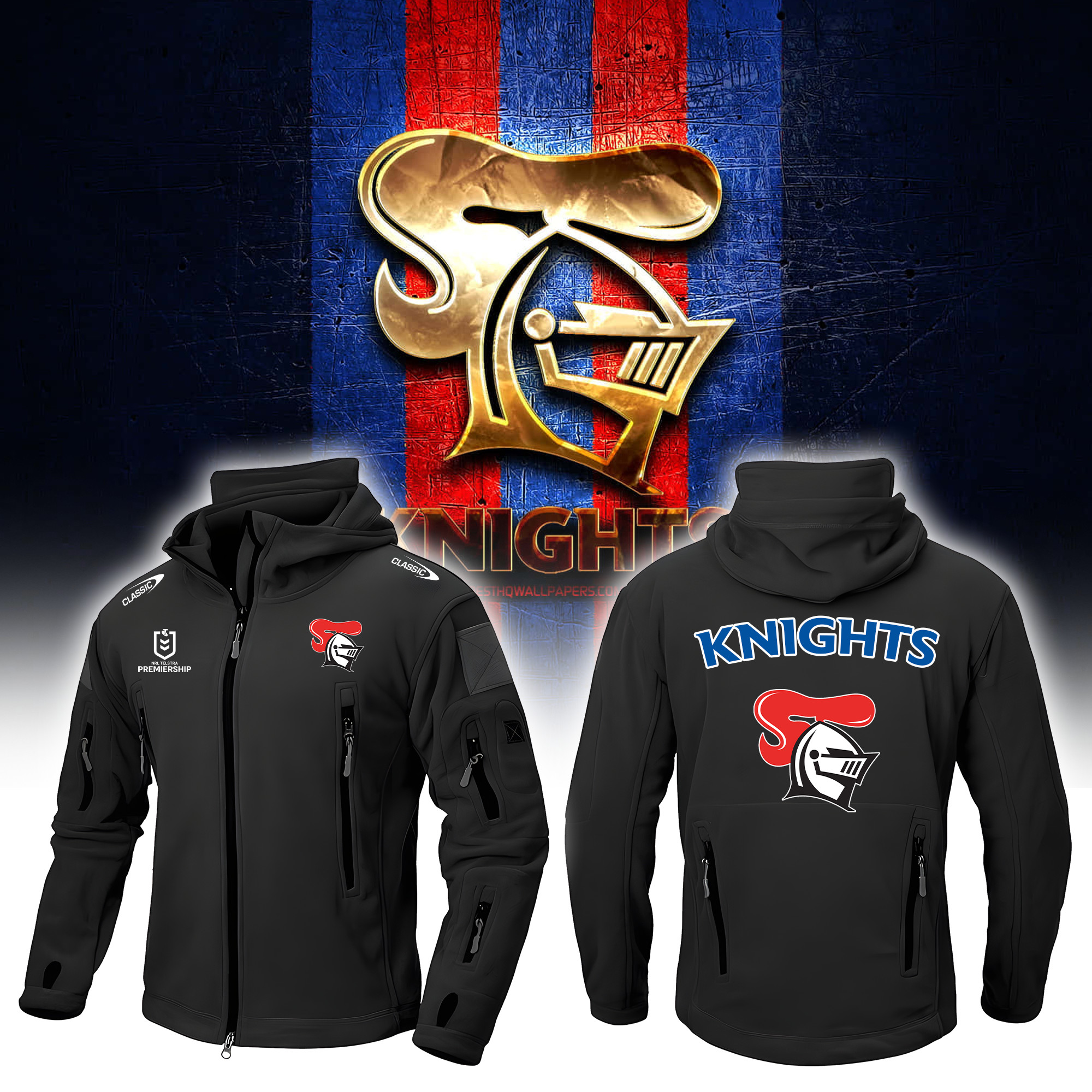 Newcastle Knights Army Jacket – Edition - Famjoys Newcastle Knights Army Jacket – Edition - Famjoys
