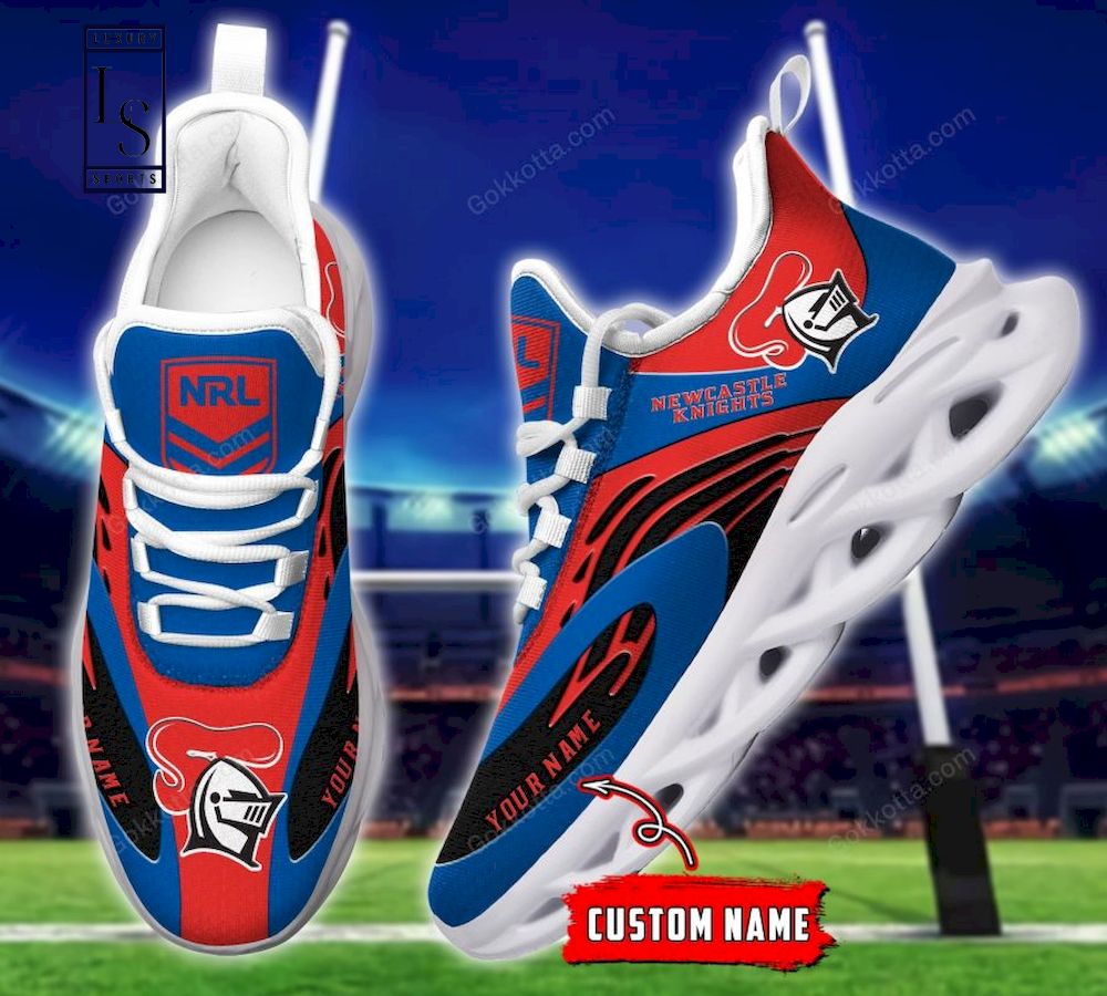 Newcastle Knights NRL Personalized Max Soul Shoes - Famjoys Newcastle Knights NRL Personalized Max Soul Shoes - Famjoys